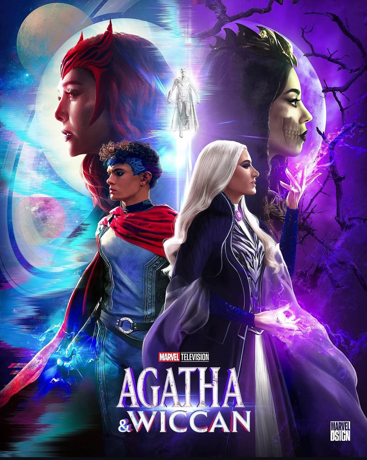 Agatha & Wiccan — fan artwork by marveldsign